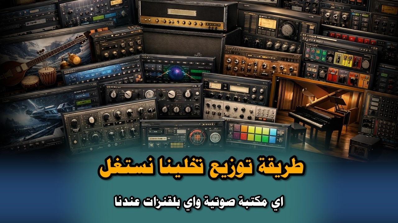 (فكرة فنية - 136)طريقة توزيع تخلينا نستغل اي مكتبة صوتية واي بلقنزات عندنا