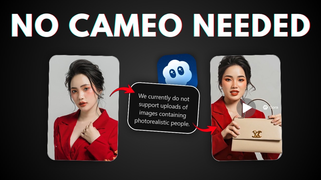 How to Create Sora 2 Consistent Character Video WITHOUT Cameo (Upload Your Own Photo)