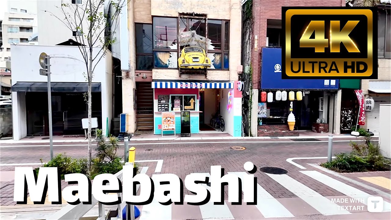 【4K】Maebashi (Japan) - Day Walk - November 2024