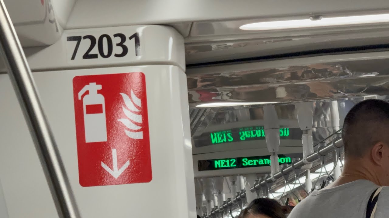 Alstom Metropolis C751A (7031/7032) from (NE16) Sengkang➡️Serangoon (NE12)