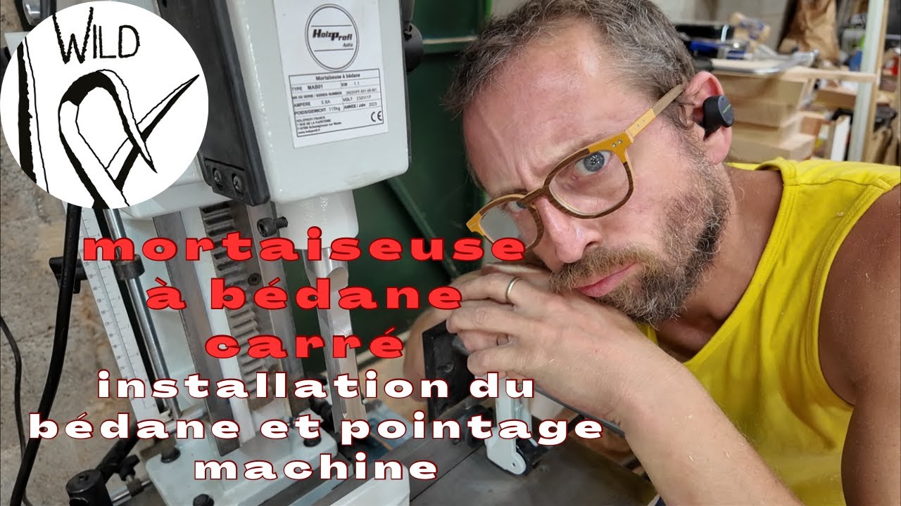 Mortaiseuse à bédane carré : comment installer le bédane et pointer sa machine ?