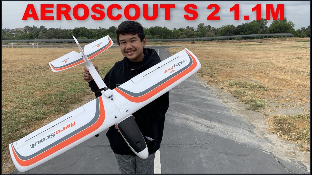 AeroScout S 2 1.1m - Best RC Trainer Plane!  Maiden Flight!