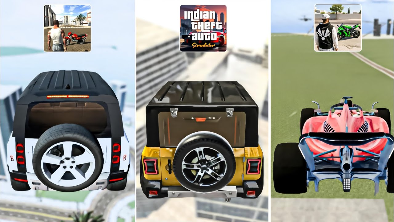 Cars Jumping Challenge In Indian GTA Games 🤯💥