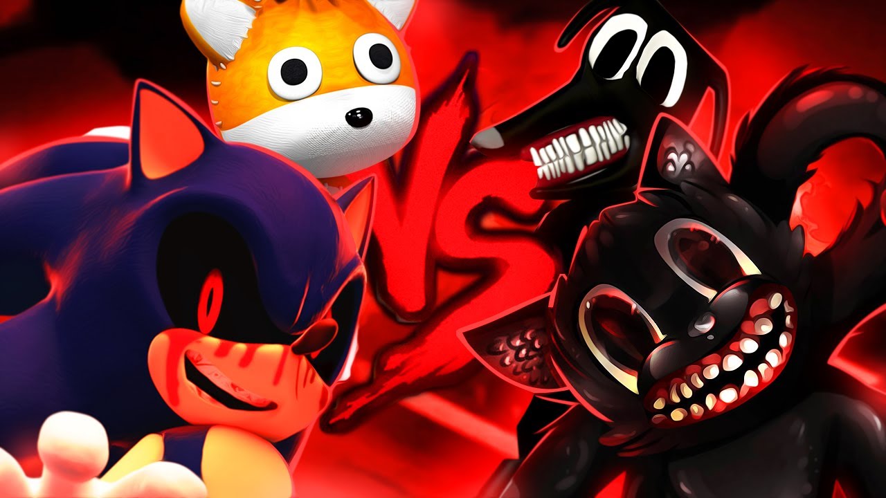 Sonic.EXE e Tails Doll VS. Cartoon Cat e Cartoon Dog | Batalha de Mestres (Prod. Hollywood Legend)