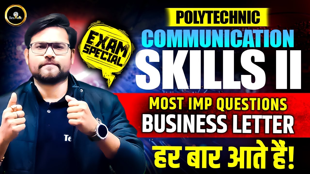 Communication Skills 2nd | 20 नंबर के Most Important Questions | #polytechnic4thsemester #astechnic