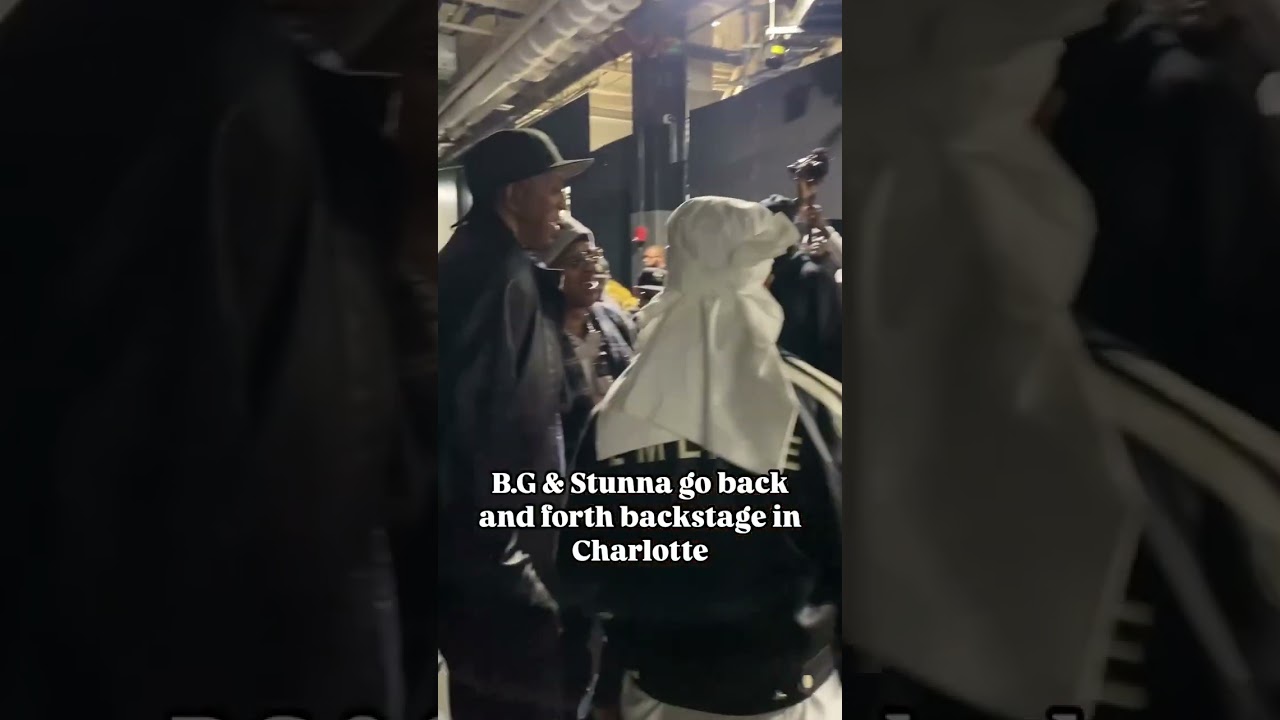 #rapper B.G & #birdman go back and forth while backstage in Charlotte NC!