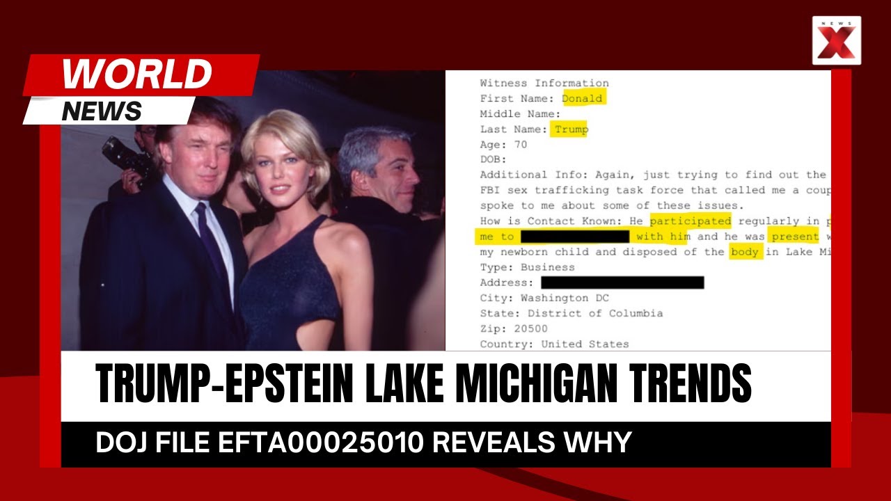 Trump Epstein Lake Michigan Claims Go Viral, What&rsquo;s Really Inside DOJ File? | NewsX