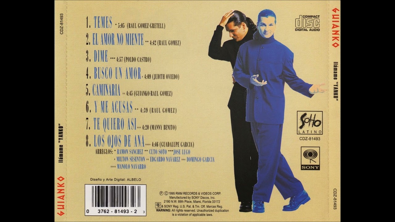 Guianko - Te quiero así (1995)