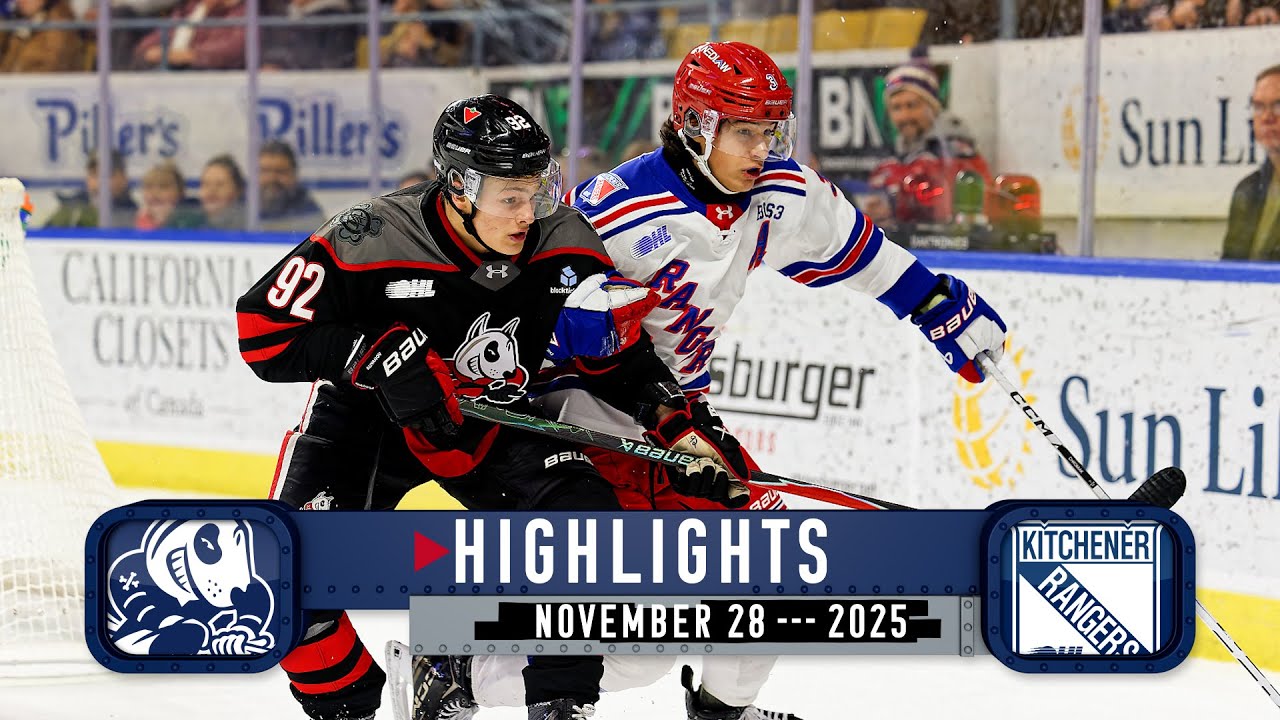 Game Highlights | IceDogs vs. Rangers - Nov. 28th, 2025