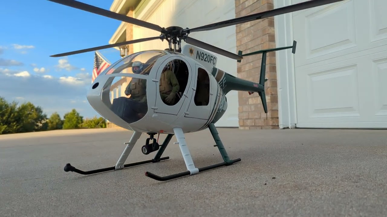 Roban MD500 Sheriff 470 RTF with Four Blade Rotor and Super Bright Strobes
