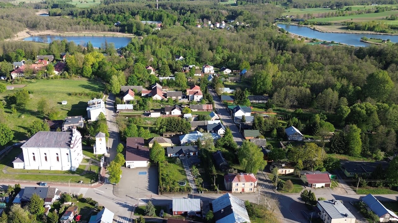 Wieś Sidra z drona Podlasie 2025.