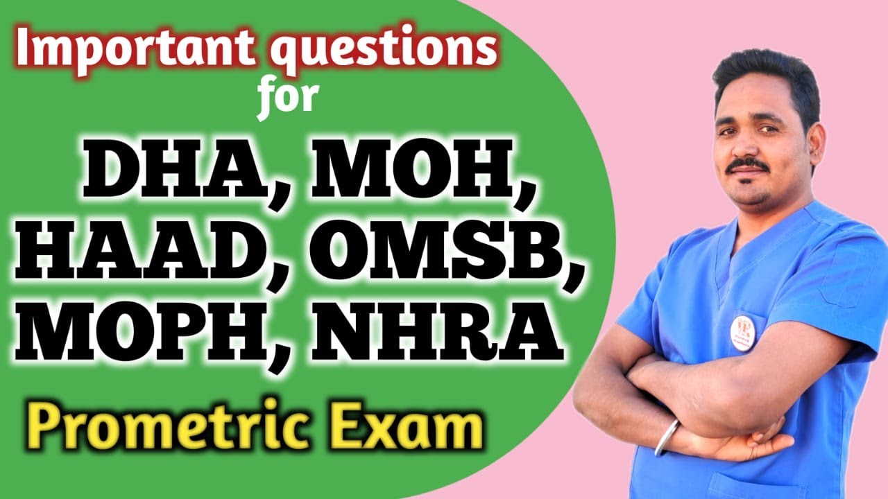 Important questions for DHA, MOH, HAAD, OMSB, MOPH, NHRA Prometric Exam #prometricexam #prometric