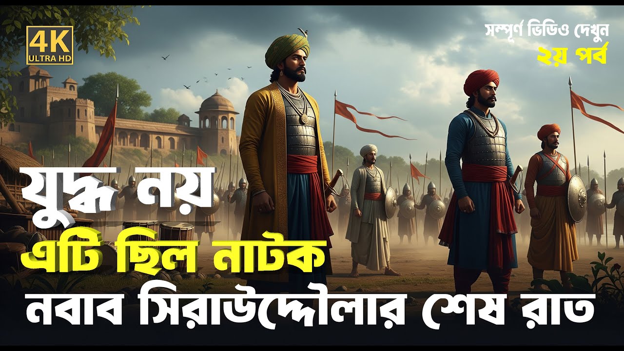 পলাশীর যুদ্ধ | নবাব সিরাজের শেষ রাত ও মীরজাফরের বিশ্বাসঘাতকতা | বাংলার ইতিহাস