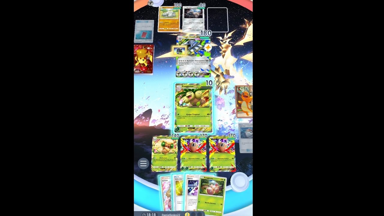 Pokémon TCG Pocket Batalla Mega-Pinsir ex vs Mega-Steelix ex.