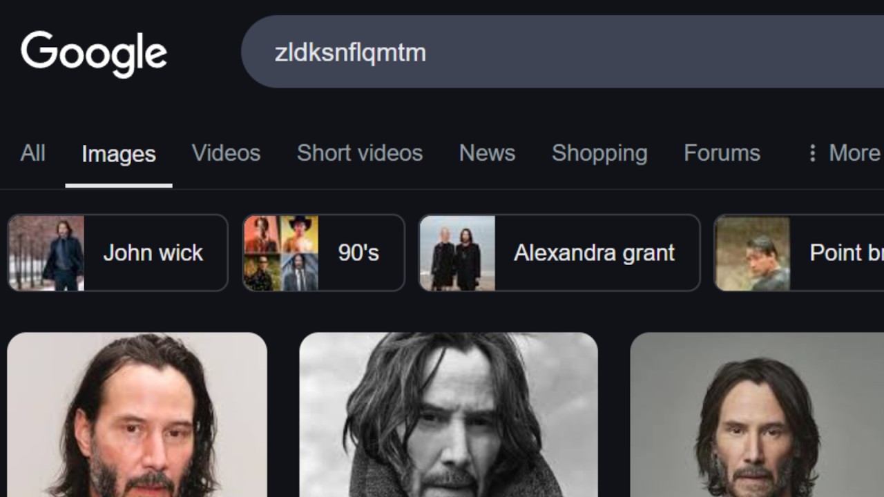 Почему поиск «zldksnflqmtm» выдает Киану Ривза?