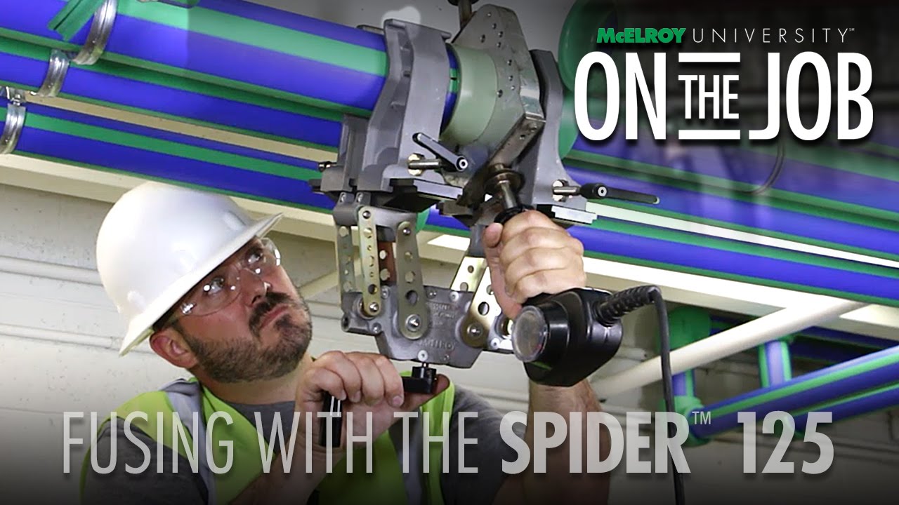 Fusing Polypropylene Pipe (PPR) with the McElroy® Spider™ 125 - McElroy University On The Job