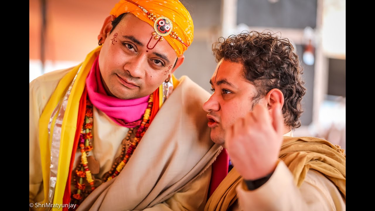 Radha Krishna Ji And Pundrik Goswami Ji Jugal Bandhi At (Dandi Swami Mandir) Ludhiana