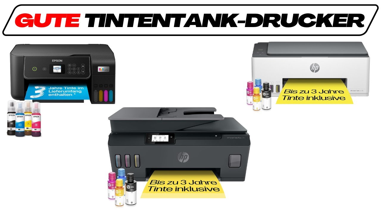 Gute Tintentank-Drucker im Test-Vergleich 2026 (TOP 3) 🥇 3-in-1 Multifunktionsdrucker Testsieger