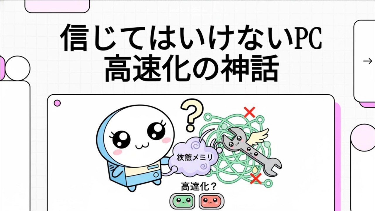 信じてはいけないPC高速化の神話