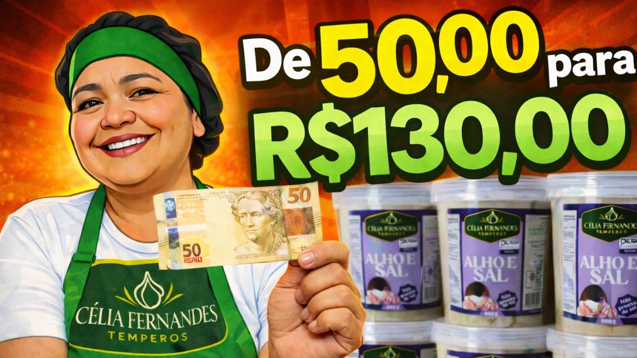 Curso gratuito - Aula1 - Tranforme R$ 50,00 em R$ 130,00