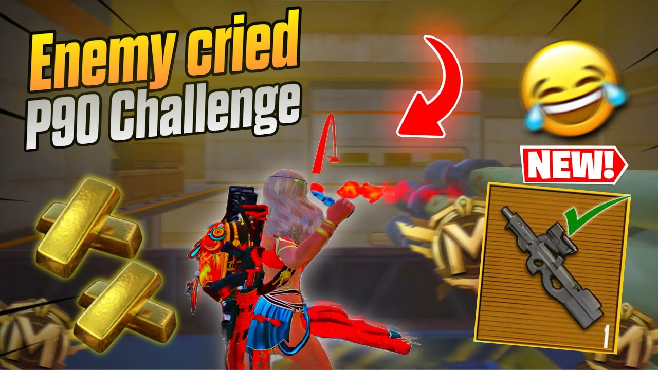 Enemy Cried 😂 P90 Challenge | Pubg Metro Royale #metroroyale #pubgmobile 