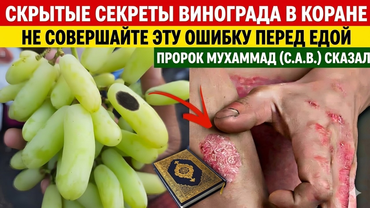 Пророк Мухаммад ﷺ предупреждал нас перед тем, как есть виноград &mdash; не игнорируйте это!
