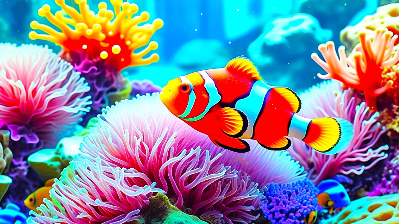 The Best 4K Aquarium - Explore the Stunning World of Sea Jellyfish and Beautiful Coral Reef Fish.#76