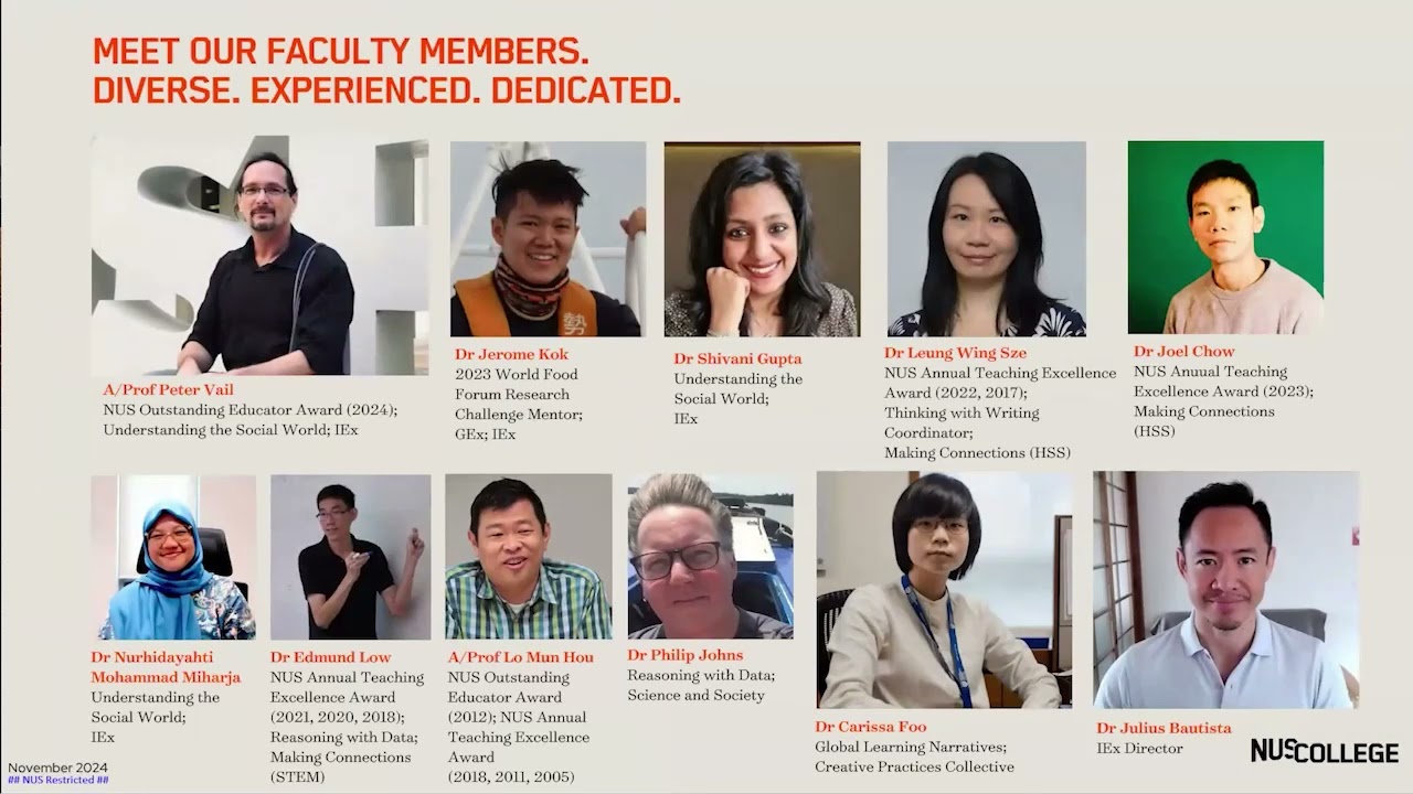 NUS College Webinar Series: Admission Tips