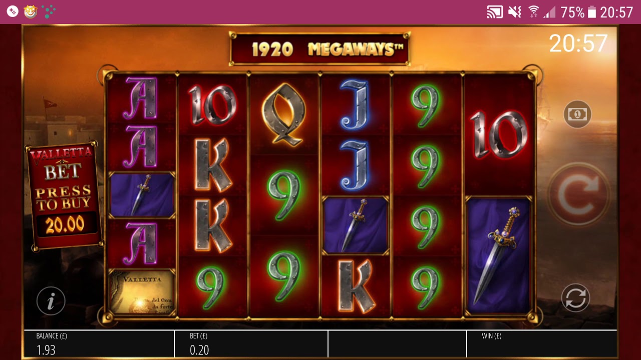 Gala spins 20p stake valletta megaways big bonus tease