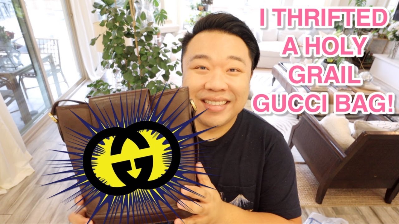 I THRIFTED A HOLY GRAIL GUCCI BAG!  #HADRIANTHRIFTS #TRIPTOTHETHRIFT #RESELLERHAUL #OCGOODWILL