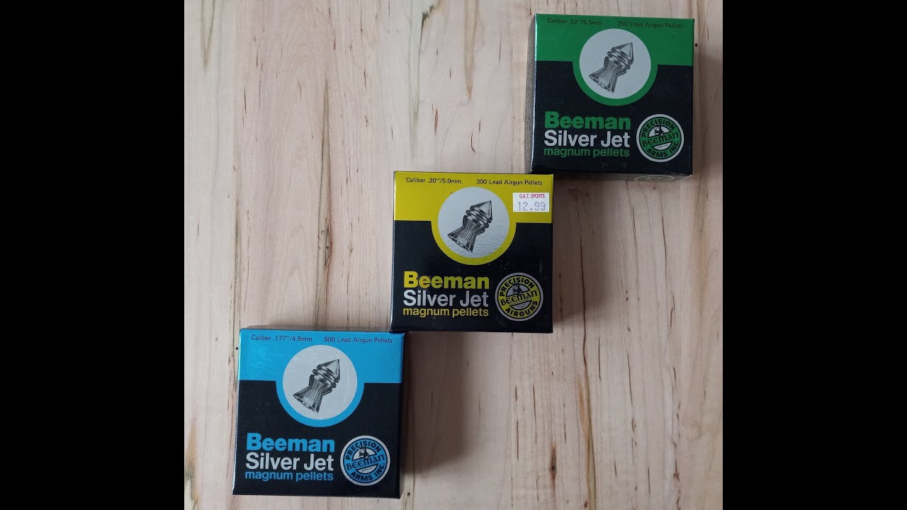 BEEMAN SILVER JET PELLETS .177 .20 .22 CALIBERS
