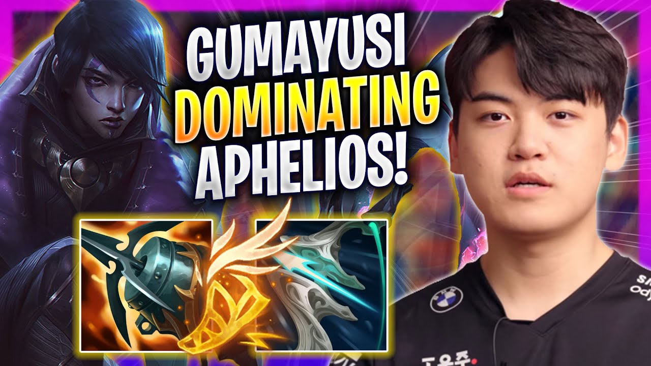 GUMAYUSI DOMINATING WITH APHELIOS! - T1 Gumayusi Plays Aphelios ADC vs Varus! | Season 2023