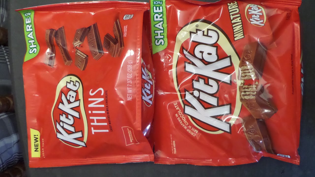 Reviewing Kit Kat Thins Vs Regular Kit Kats! Best New Kit Kat Ever? New Kit Kat Thins!