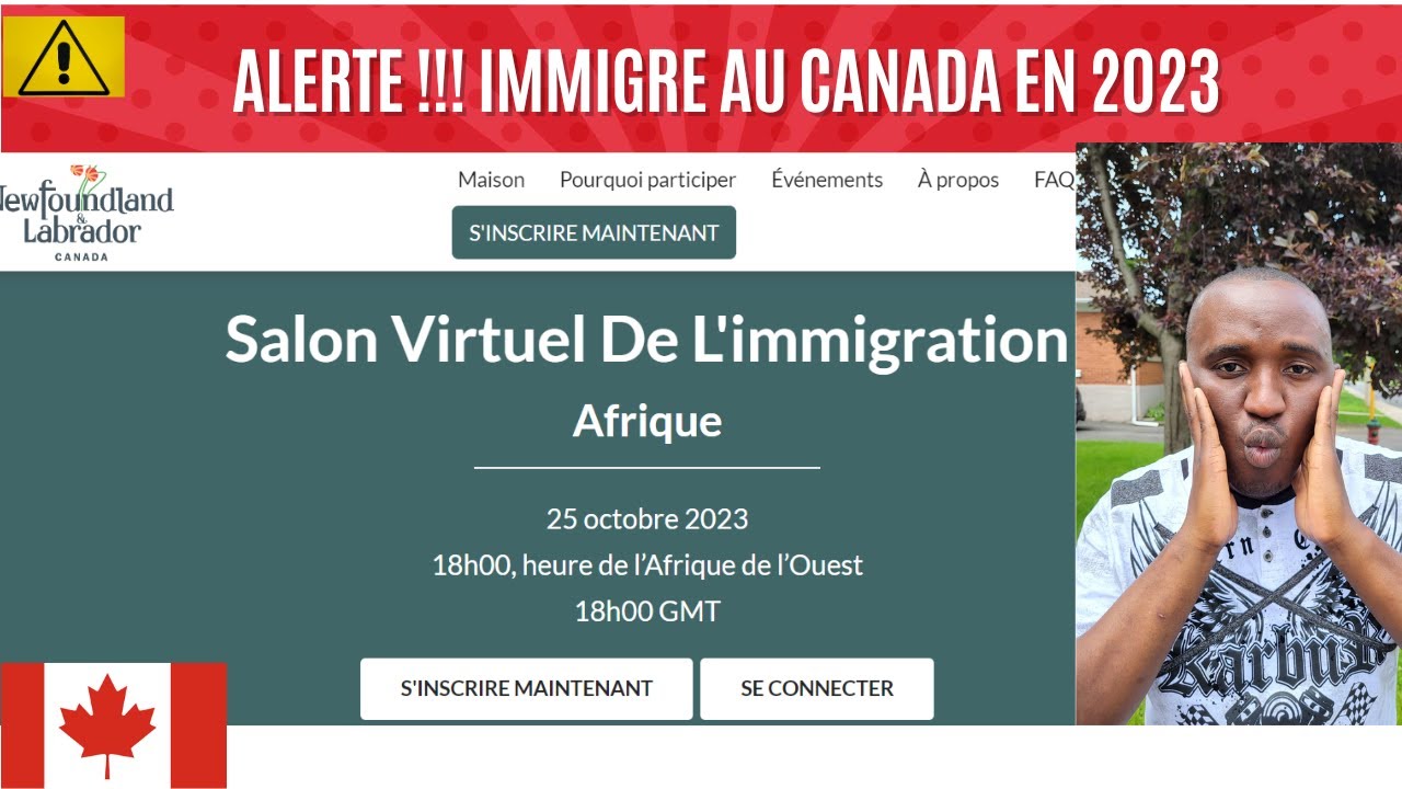 🚨 URGENT Recrutement en Afrique, Salon Virtuel De l'immigration Terre neuve et Labrador au canada