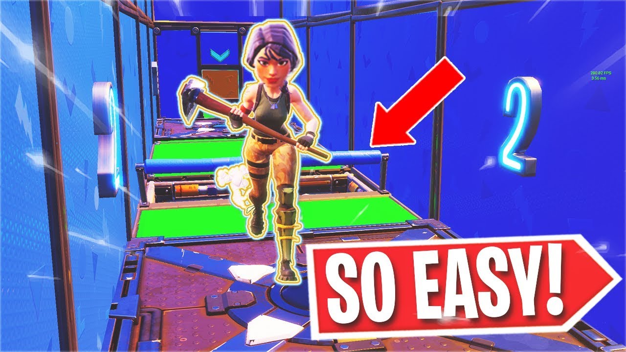 The SUPER EASY 50 Level DEFAULT Deathrun! (Fortnite Creative)
