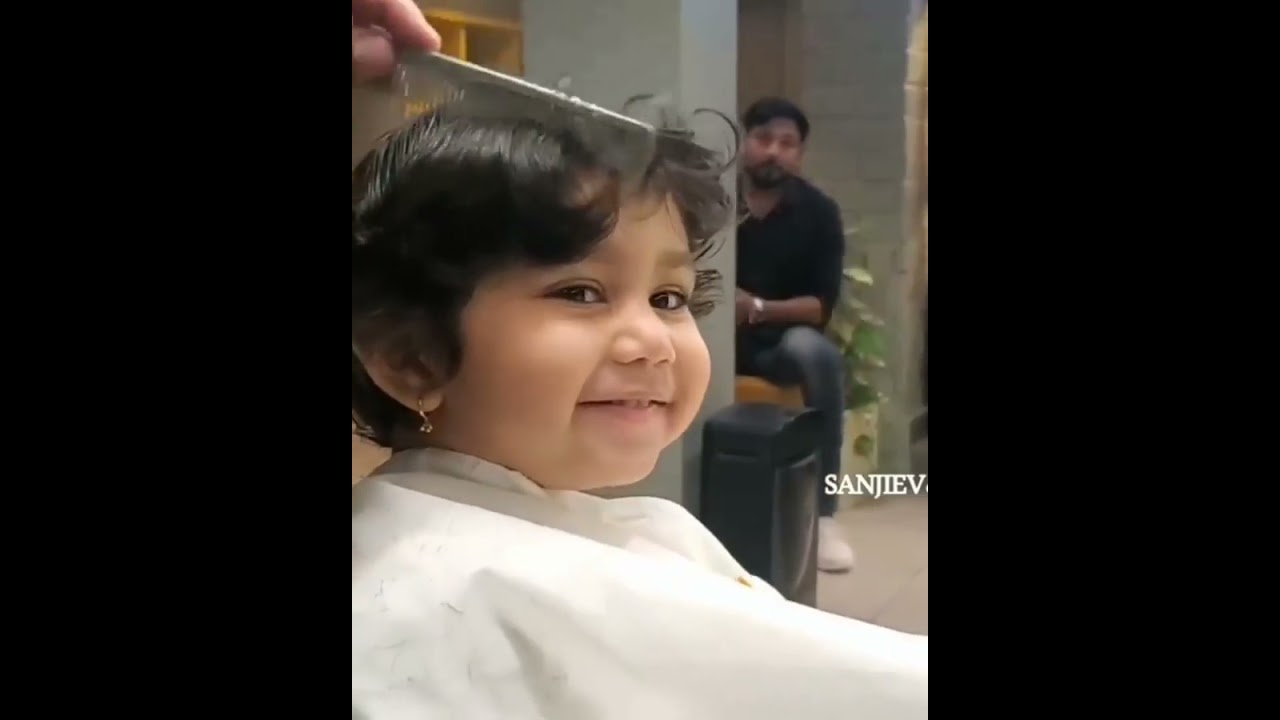 ❤Aila baby hair cut cute video #ailasyed #alyamanasa