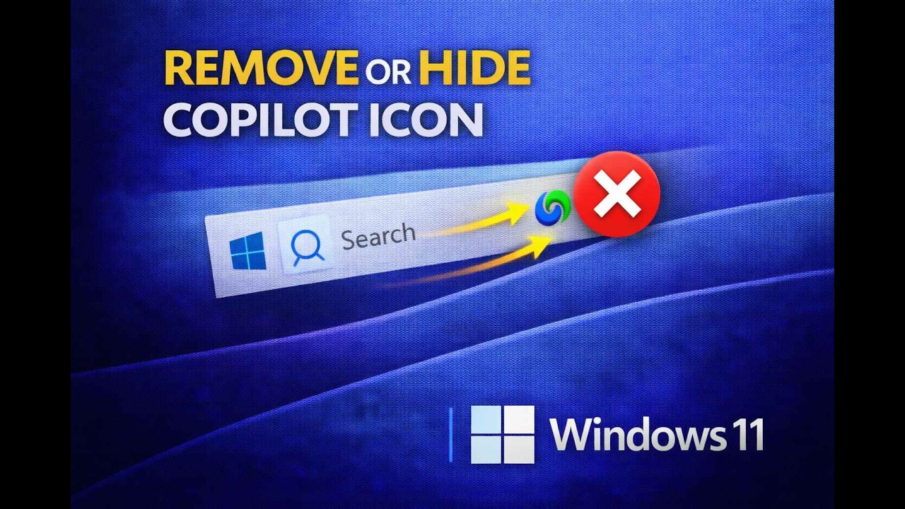 How to Remove or Hide Copilot Icon from Search on Windows&nbsp;11 | GearUpWindows Tutorial