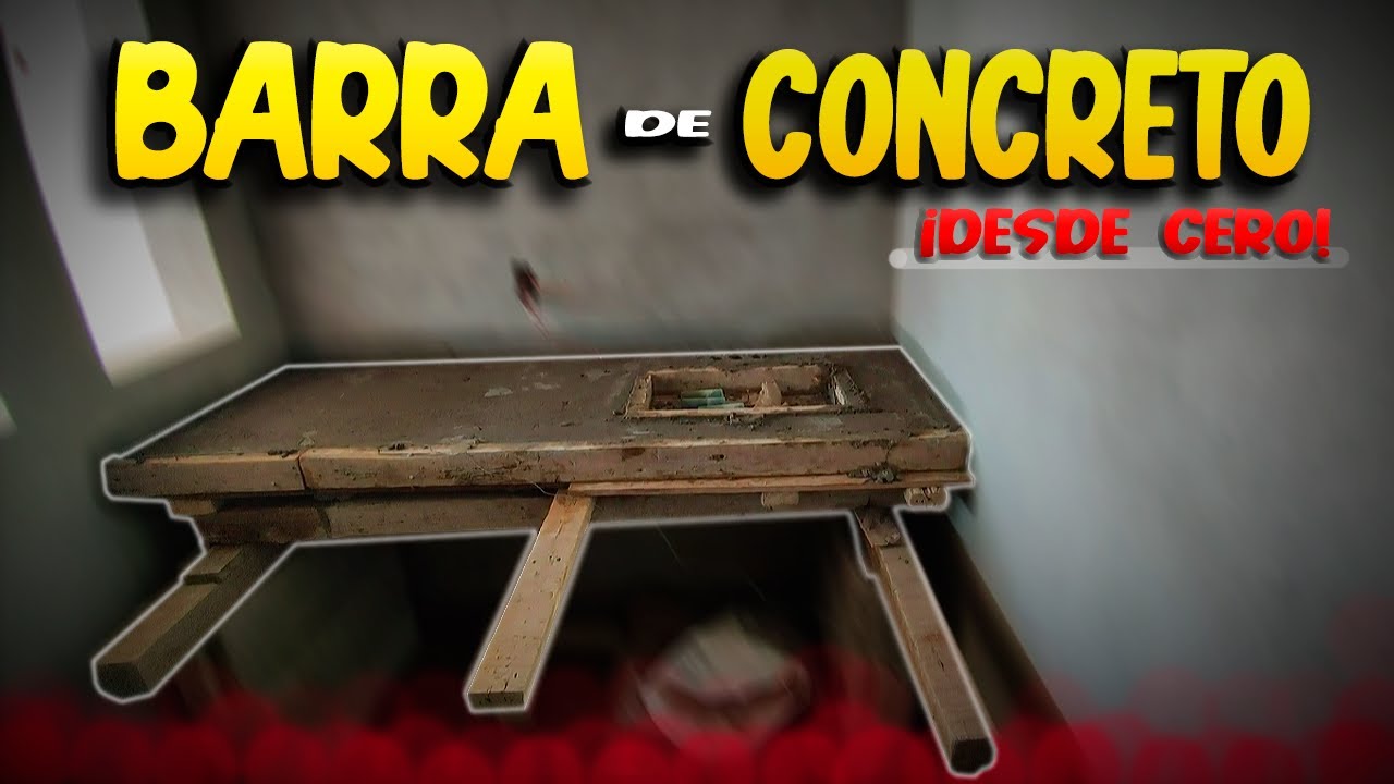 Como Hacer una BARRA DE COCINA De Concreto | ConstruProceso