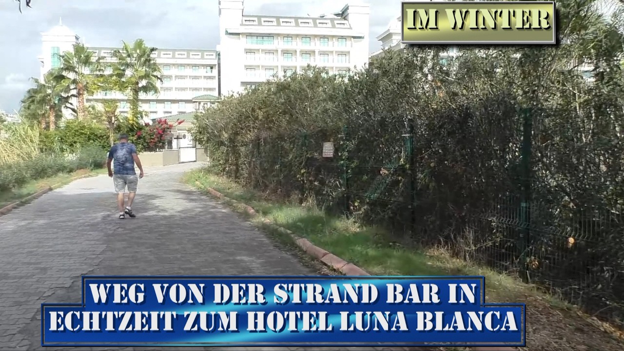 🇹🇷 @minaton5242 Weg von dem Strandbereich zum Luna Blanca Resort & Spa im Winter in Echtzeit #turkey