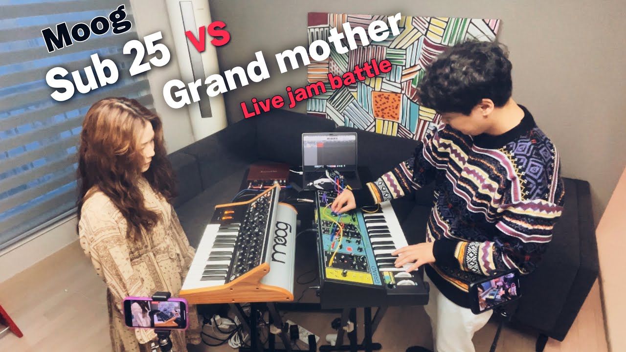 MongKencO - Moog Sub 25 VS Grandmother (Live Jam Battle) 몽켄코 - 모그 섭씨퀀트 25 VS 그랜더마더 (라이브 잼 배틀)