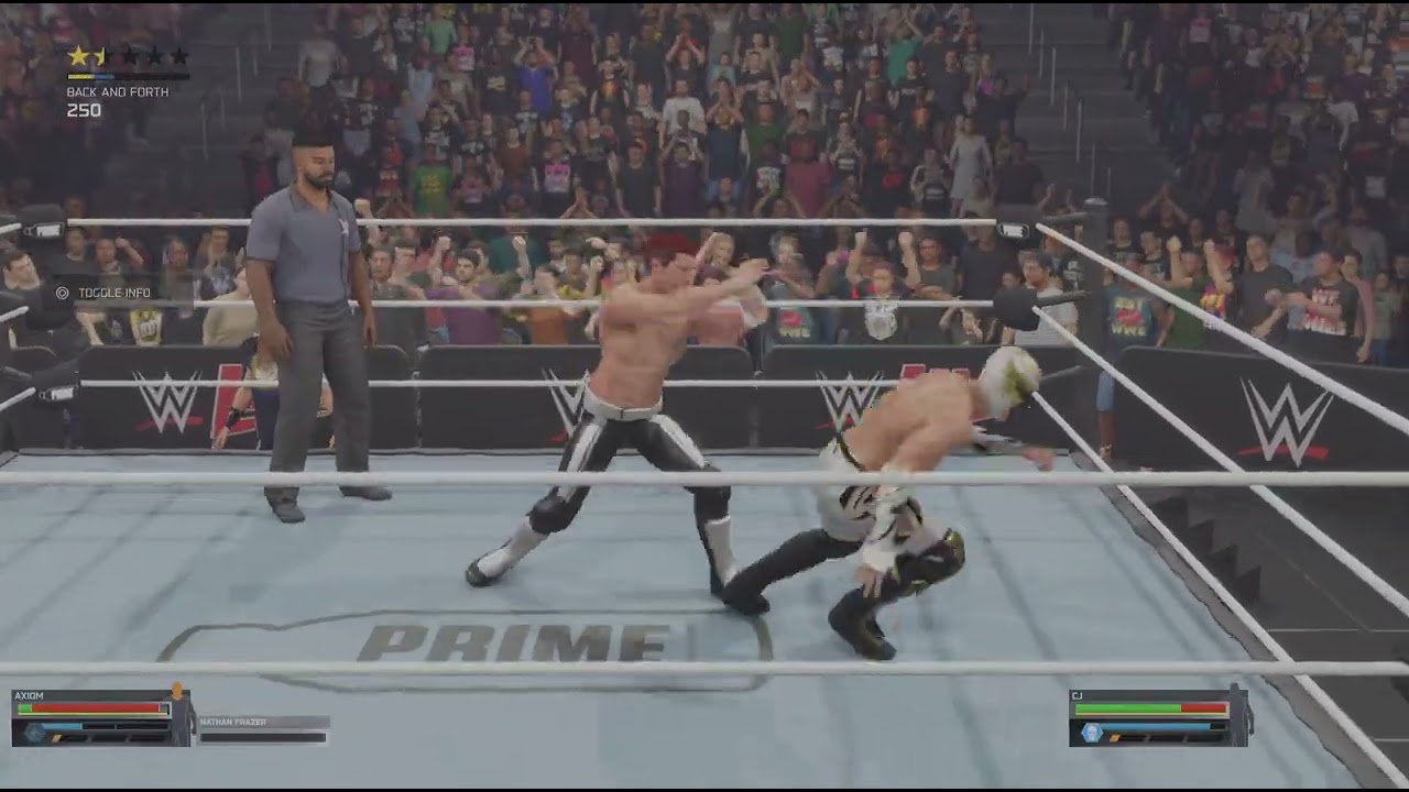WWE 2K25 axiom vs cj for the united states title