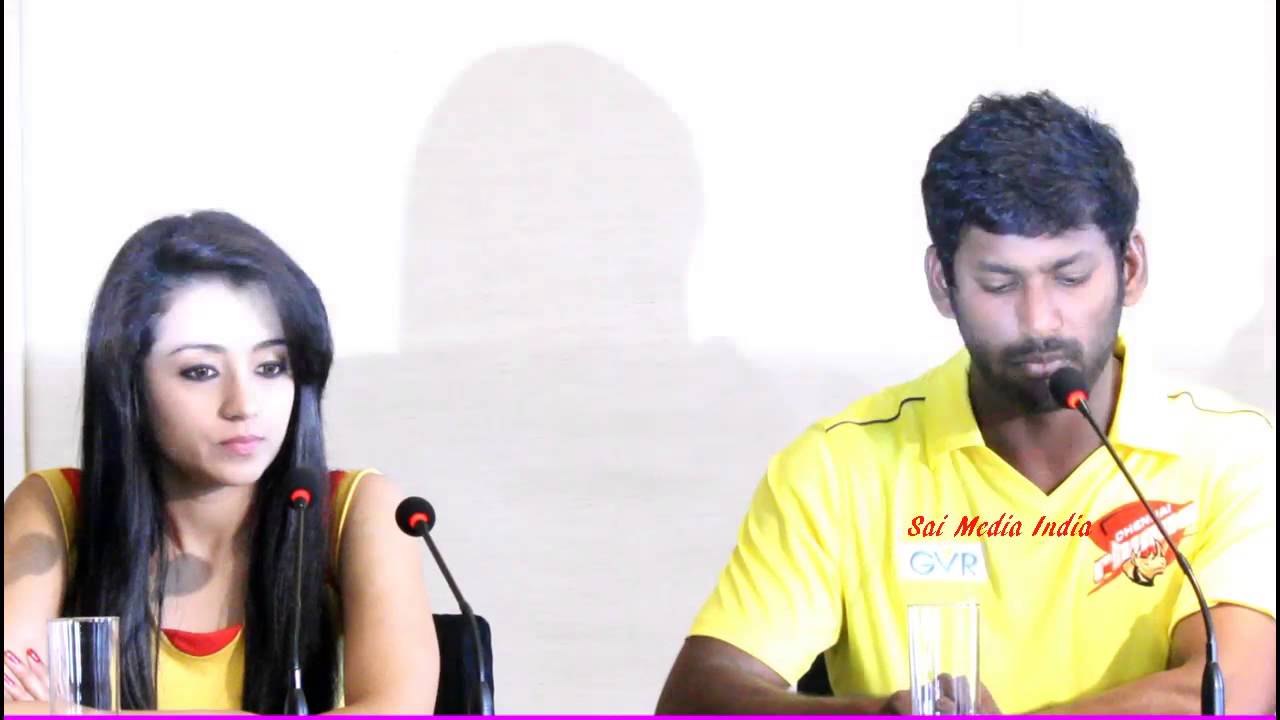 Chennai Rhinos﻿ Captain Vishal Speaks at CCL Press Meet