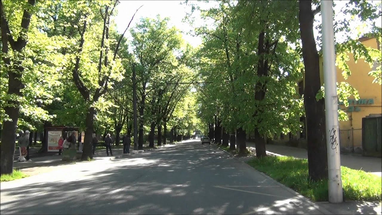 Троллейбус Рига, 22 Parks - Centrs - Pļavnieki (вид из кабины) 2012g  8x