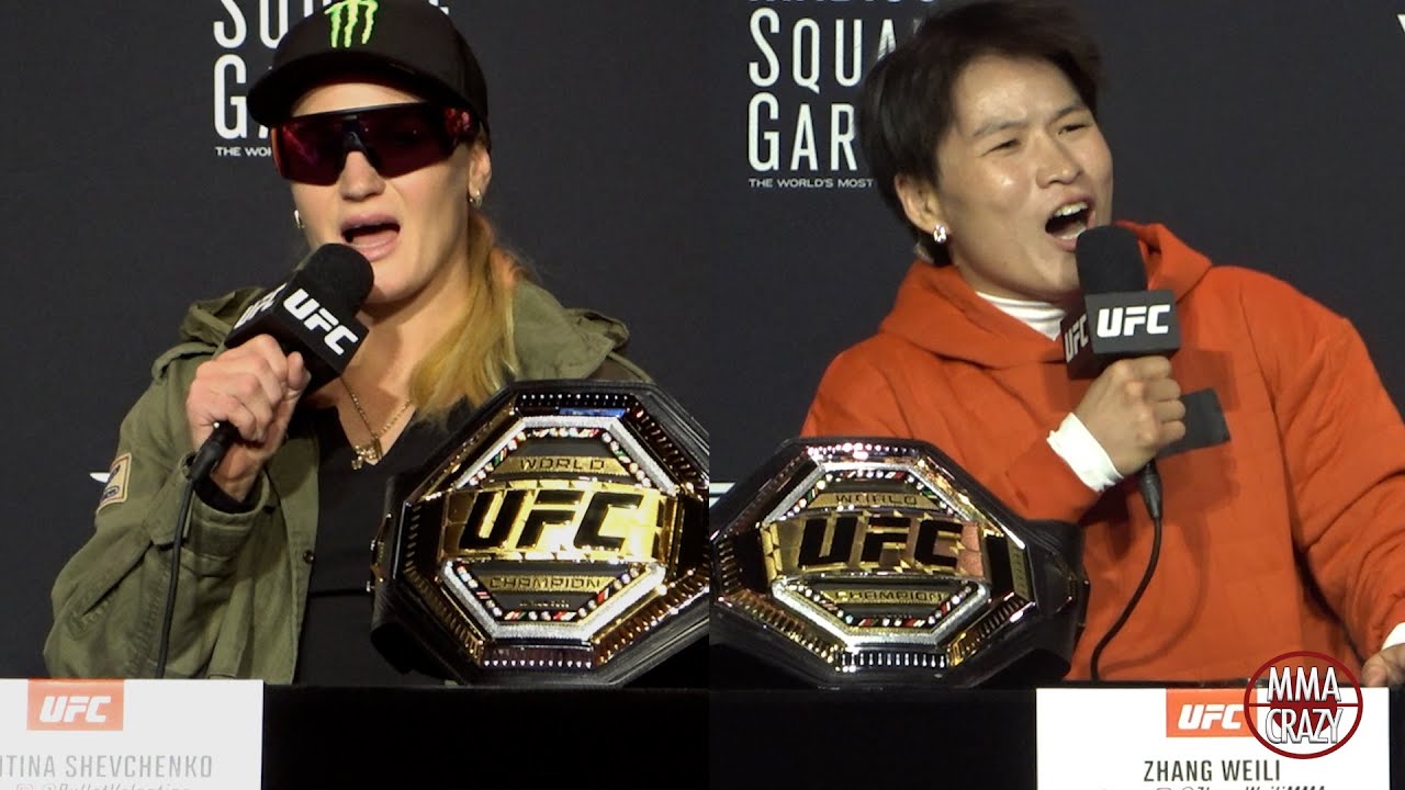 Valentina Shevchenko vs. Zhang Weili Press Conference Highlights UFC 322