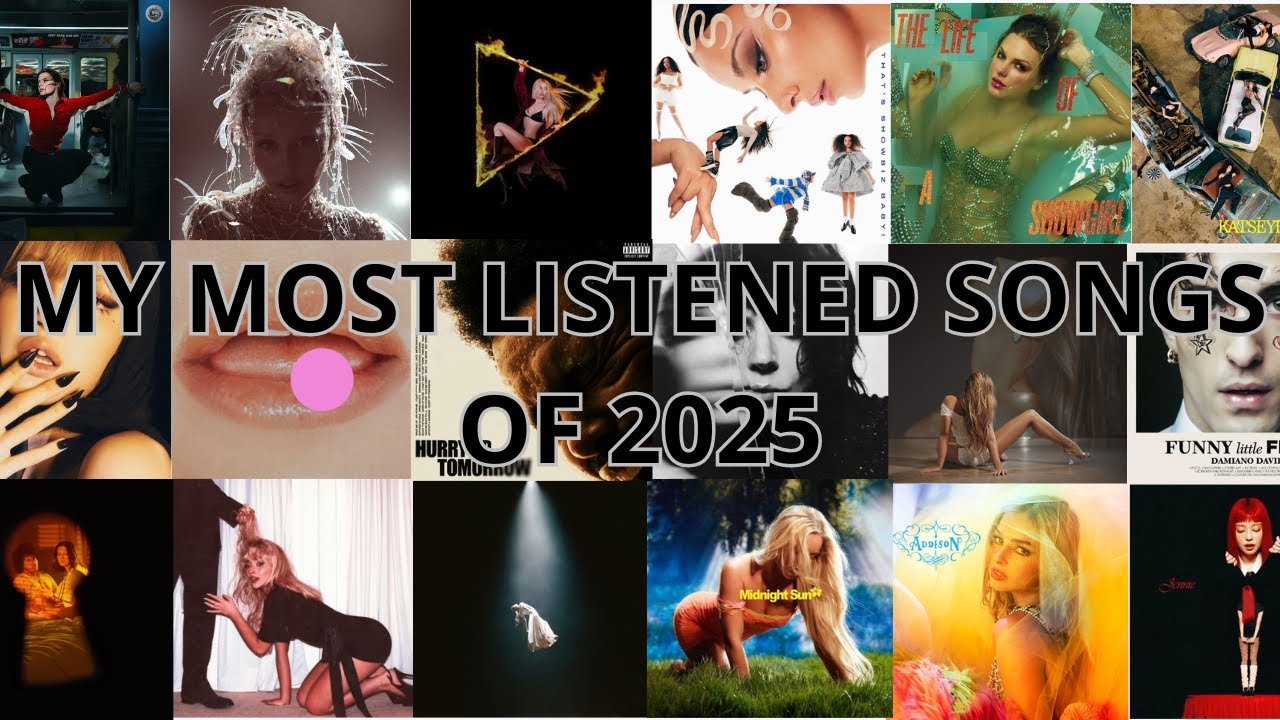 My TOP 50 most listened songs of 2025