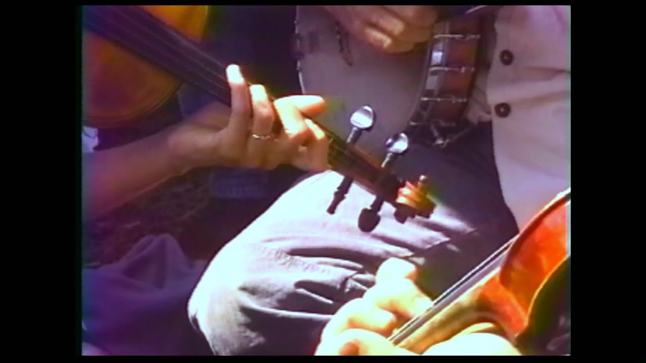 Betty Baker. A session by the stables at the 1989 Galax Fiddlers Convention.