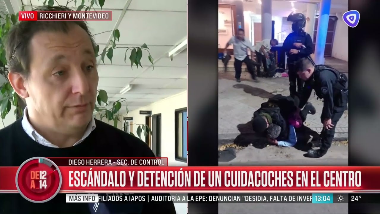 Detención de un cuidacoches en el centro