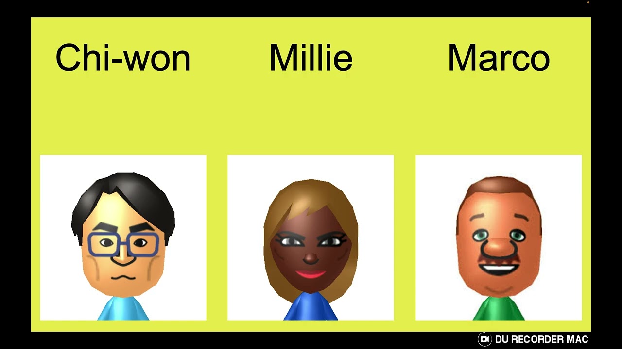 Wii Party Series: Alfred the Dark Ninja's CPU & Splatoon Man Bowling CPU Mii Pairings