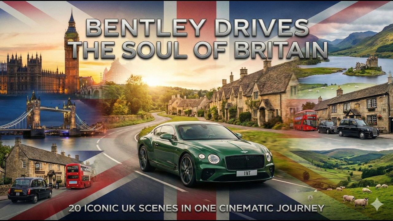 Bentley Drives the Soul of Britain | 20 Iconic UK Scenes in a Cinematic Journey #extremeracingworld