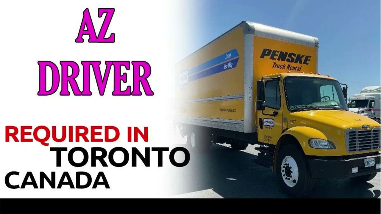 AZ DRIVER REQUIRED IN CANADA| Driver Jobs in Toronto Canada #Torontojobs #jobsinToronto